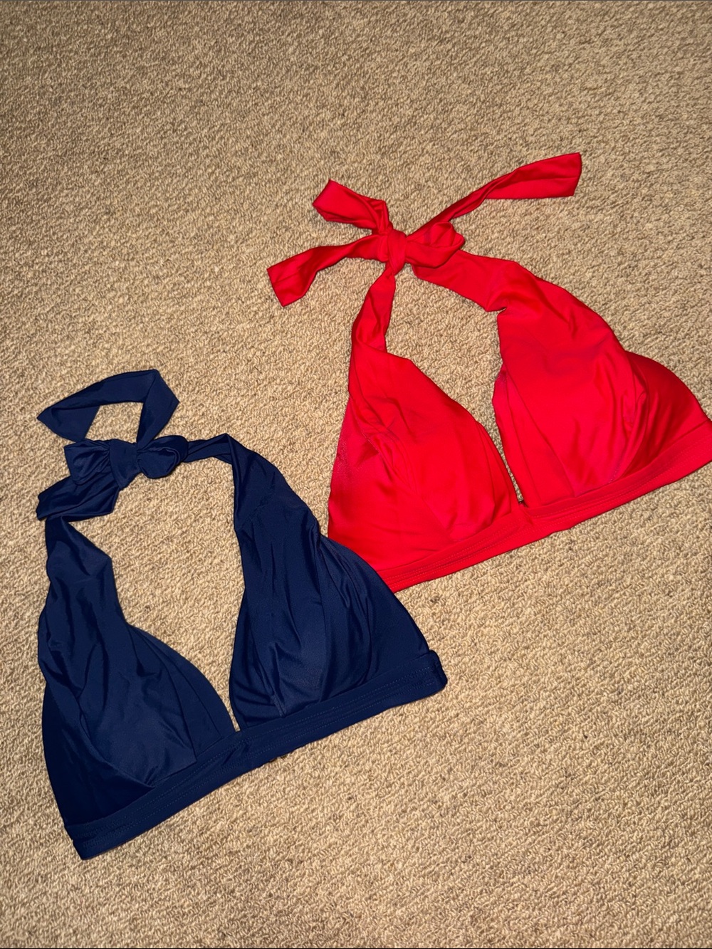 NEW 2 Bikini Halter Tops 34B/C